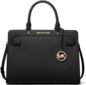 img 1 attached to 👜 Women's Michael Kors Leather Satchel Crossbody Handbag & Wallet Set