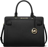 👜 women's michael kors leather satchel crossbody handbag & wallet set logo