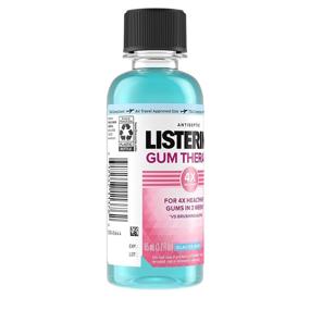 img 3 attached to Listerine Gum Therapy Anti-Plaque & Gingivitis Travel Mouthwash, Glacier Mint - Ultimate Travel Solution, 95 mL 1 ea