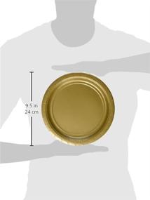 img 1 attached to 🍽️ Amscan 650011.19 Gold Round Paper Plates Big Party Pack - Stylish and Practical 8 1/2" Plates (50ct)