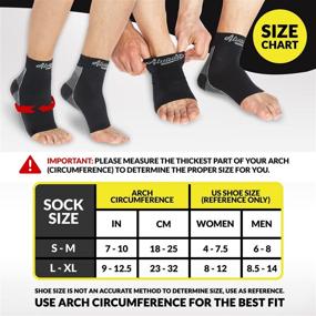 img 2 attached to 🧦 Alvada Compression Socks Foot Sleeves - Plantar Fasciitis Support with Comfortable Arch Support - Rapid Pain Relief, Minimized Soreness, Accelerated Recovery - 1 Pair