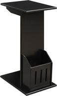 🔲 convenience concepts designs2go abby c-end table for magazine storage - sleek black finish logo