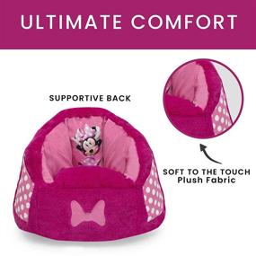 img 1 attached to 🐭 Delta Children Disney Minnie Mouse Cozee Fluffy Chair - Toddler Size for Kids (6 Years and Below)