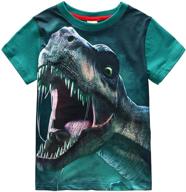 🦖 frogwill boys dinosaur t-shirt: short sleeve top, size 2-10 - top tee for your dinosaur enthusiast! logo