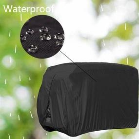 img 1 attached to 🏌️ Lmeison Waterproof Golf Cart Cover for 4 Passengers - 80" L, Fits EZ GO, Club Car and Yamaha - Dustproof, Windproof, Black