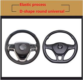 img 1 attached to Steering Wheel Cover Interior Accessories for Steering Wheels & Accessories