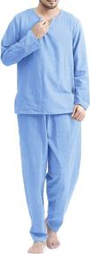 img 3 attached to 🌙 COOFANDY Cotton Pajamas Set Sleepwear