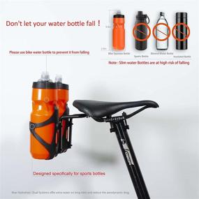 img 2 attached to 🚲 Nubesof Bike Water Bottle Holder: Full Carbon Fiber Cage (2 PCS) with Cycling Saddle Cage - Ultimate Bike Accessory