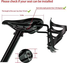 img 3 attached to 🚲 Nubesof Bike Water Bottle Holder: Full Carbon Fiber Cage (2 PCS) with Cycling Saddle Cage - Ultimate Bike Accessory