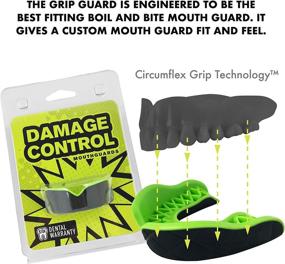 img 2 attached to 🥊 Grip Guard: Enhanced Speech and Shock Dispersion Mouthguard - Ideal for Sports, Football, Lacrosse, Wrestling, and Boxing