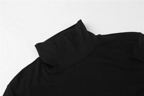 img 1 attached to Derminpro Men's Slim Fit Soft Turtleneck Long Sleeve Lightweight T-Shirt