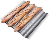 🥖 kitessensu french bread baking pans – nonstick, 4 loaves, 15"x13 logo