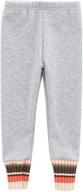 cuteon girls fleece lined sweatpants - winter warm and thick casual leggings with elastic waist jogger pants for toddlers logo