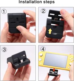 img 1 attached to 🔌 Switch Lite Charging Dock: Mini Folding Station with USB HUB for Nintendo Switch, Portable and Convenient