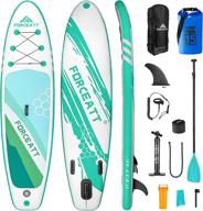 🏄 forceatt inflatable paddle boards for adults: 10'2" and 11' sup boards for all skill levels - includes beginner-friendly features, 64"-85" paddle, 15l waterproof bag, and detailed user manual logo