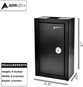 img 2 attached to 🔑 AdirOffice Commercial Grade Large Key Drop Box – High-Capacity Storage Box – Secure & Reliable