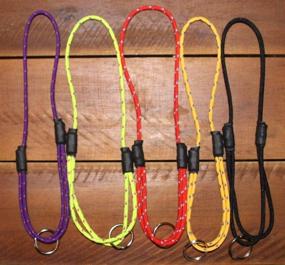 img 1 attached to 🐶 XS/Toy Size National Leash Thin Mountain Rope Dog ID Collar - Plum Punch - Snickers Collar - 6"-12" - Boosted for SEO