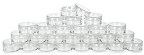 img 1 attached to 💼 Vivaplex Clear Plastic Cosmetic Containers: Essential Travel Accessories in Portable Bottles & Containers