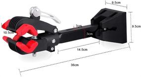 img 3 attached to 🔧 FixWout Wall-Mounted Bike Repair Stand - Bicycle Maintenance Rack for Garage Mechanics with Folding Clamp - Bike Workstand Hanger