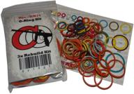 🔧 color coded 3x oring rebuild kit for tippmann 98, a5, x7, ft-12, gryphon, triumph, us army - captain o-ring logo