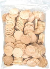img 1 attached to 250 Pieces of 1.5 Inch Round Unfinished Natural Wood Circles for Arts and Crafts by Dragon Drew