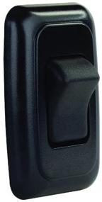 img 2 attached to Black Single SPST On-Off Switch with Bezel by JR Products - Efficient Electrical Control Solution