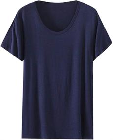 img 3 attached to Comfortable Short Sleeve Pajama 👕 Sleepwear for Men - Stylish Men's Clothing