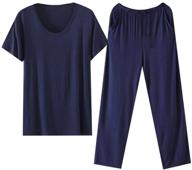 comfortable short sleeve pajama 👕 sleepwear for men - stylish men's clothing logo