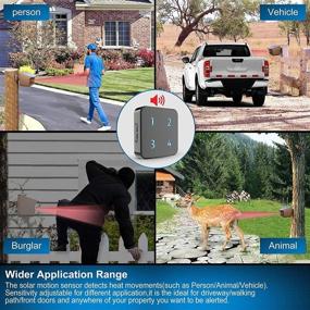 img 2 attached to 🌞 Enhanced Security with Solar Driveway Alarm System: 3 Adjustable Sensitivities, Fully Weatherproof Motion Sensor & Detector DIY Kit - 1 Receiver and 3 Sensors Included