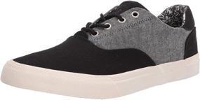 img 4 attached to 👟 Men's Black Lace Sneaker by Crevo - Optimized Men's Footwear