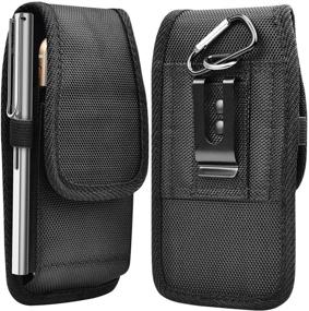 img 4 attached to 📱 Njjex Cell Phone Holster: Ultimate Belt Clip Holder for iPhone 13 Pro Max, Samsung Galaxy S21 Ultra, and More!