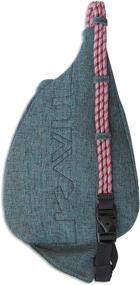 img 1 attached to 🎒 KAVU Маленькая сумка Mini Rope Tweed: стильная перекидная сумка-рюкзак через плечо для путешествий - можжевельник