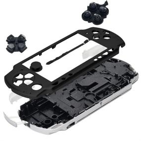 img 3 attached to OSTENT Full Housing Shell Faceplate Case Replacement Parts for Black Sony PSP 2000 Console