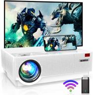 🎥 wimius p28 wifi 4k projector: native 1920x1080, 10000:1 contrast, 400’’ screen, zoom, keystone correction - perfect for home theater and outdoor movie logo