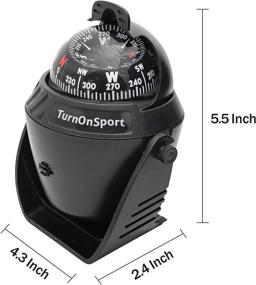 img 3 attached to 🧭 High-Precision Adjustable LED Boat Compass: Navigate with Ease Day or Night