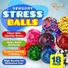 img 2 attached to 🌈 Sensory Colorful Stress Ball Set