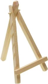 img 3 attached to 🖼️ Set of 12 Shapenty 6 Inch Mini Natural Wood Art Craft Photo Business Card Canvas Oil Painting Drawing Display Easels Table Number Tripod Holders Stands