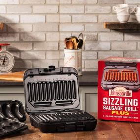 img 1 attached to 🌭 Johnsonville Sizzling Sausage Grill Plus - Multi-function Grill with Detachable Plates - Perfect for Links, Patties, and Brats - Fast, Mess-Free Cooking - Dishwasher Safe - Temperature Probe Included