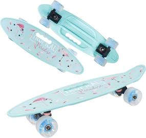 img 4 attached to 🛹 Geelife 24-inch Complete Mini Cruiser Skateboard for Beginners - Ideal for Youths, Teens, Girls, and Boys