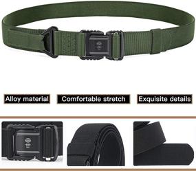 img 2 attached to DEYACE Tactical Military Magnetic Quick Release Men's Accessories and Belts