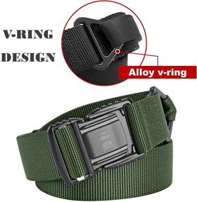 img 1 attached to DEYACE Tactical Military Magnetic Quick Release Men's Accessories and Belts