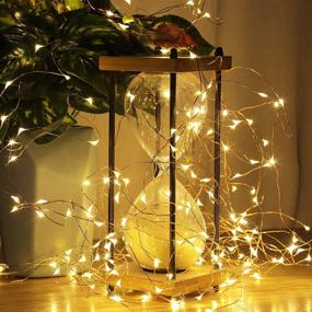 img 1 attached to 🌟 AMIR Upgraded Fairy String Lights: 100 LED 33FT Starry Lights for Garden Wedding Christmas - Waterproof Decorative Lights (2 Pack)