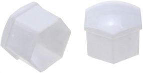 img 3 attached to 🔧 20 Pack White Car Wheel Nut Lug Covers - 17mm Inner Hex Width Plastic Caps with Removal Clip for Wheel Bolts, Ultimate Dust Protection Solution