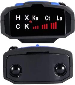 img 1 attached to 🚗 Kqiang Car Radar Detector - 360° GPS Speed Police Safe - 16 Band Voice Alert Laser - Ideal for Cars (Blue)