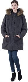 img 3 attached to 🧥 Versatile and Stylish Infron FRONT Outerwear: Detachable Darkgrey Women's Clothing