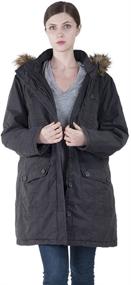 img 4 attached to 🧥 Versatile and Stylish Infron FRONT Outerwear: Detachable Darkgrey Women's Clothing