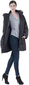 img 2 attached to 🧥 Versatile and Stylish Infron FRONT Outerwear: Detachable Darkgrey Women's Clothing