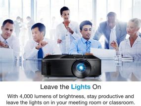 img 2 attached to 🖥️ Optoma W400LVe WXGA Professional Projector - 4000 Lumens for Bright Environments - Perfect for Classroom and Meeting Room Presentations - Long-Lasting Lamp Life of Up to 15,000 Hours - Built-in Speaker