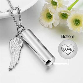 img 3 attached to Cremation Necklace Cylinder Eternity Stainless