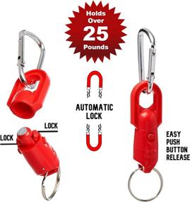 img 3 attached to Key Wonder Magnetic Quick Release Keychain: Securely Holds Over 25 Pounds with Safety Lock